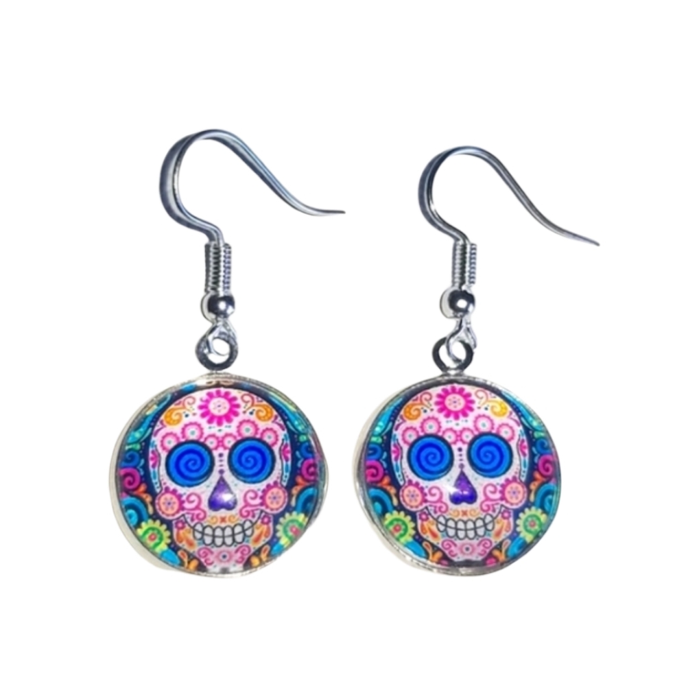🌟Handcrafted Sugar Skull Earrings